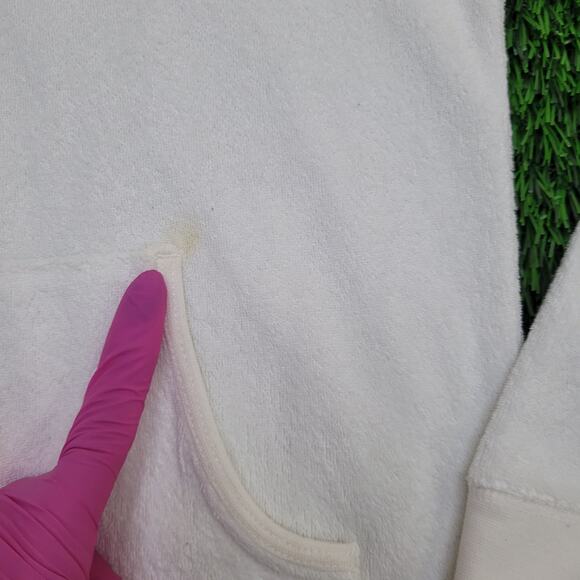 Vintage Y2K Tommy-Hilfiger Terry Hoodie Jacket Womens 2XS/XS 17x19 Cropped - Picture 4 of 14